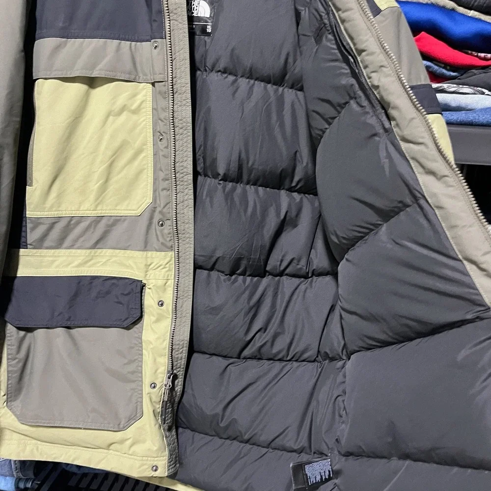 The North Face Parka‎ 550 Down Jacket McMurdo Parka Fur Hood Size XL Green